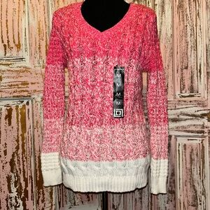 Liz Claiborne Gradient V-Neck Sweater